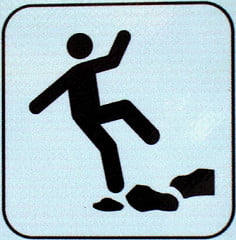 Picture of a danger sign for workers comp
