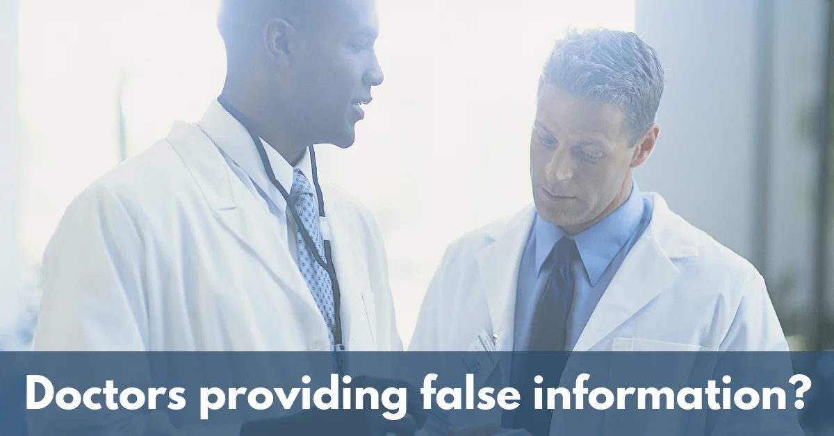 Travelers Insurance Doctors providing false information?