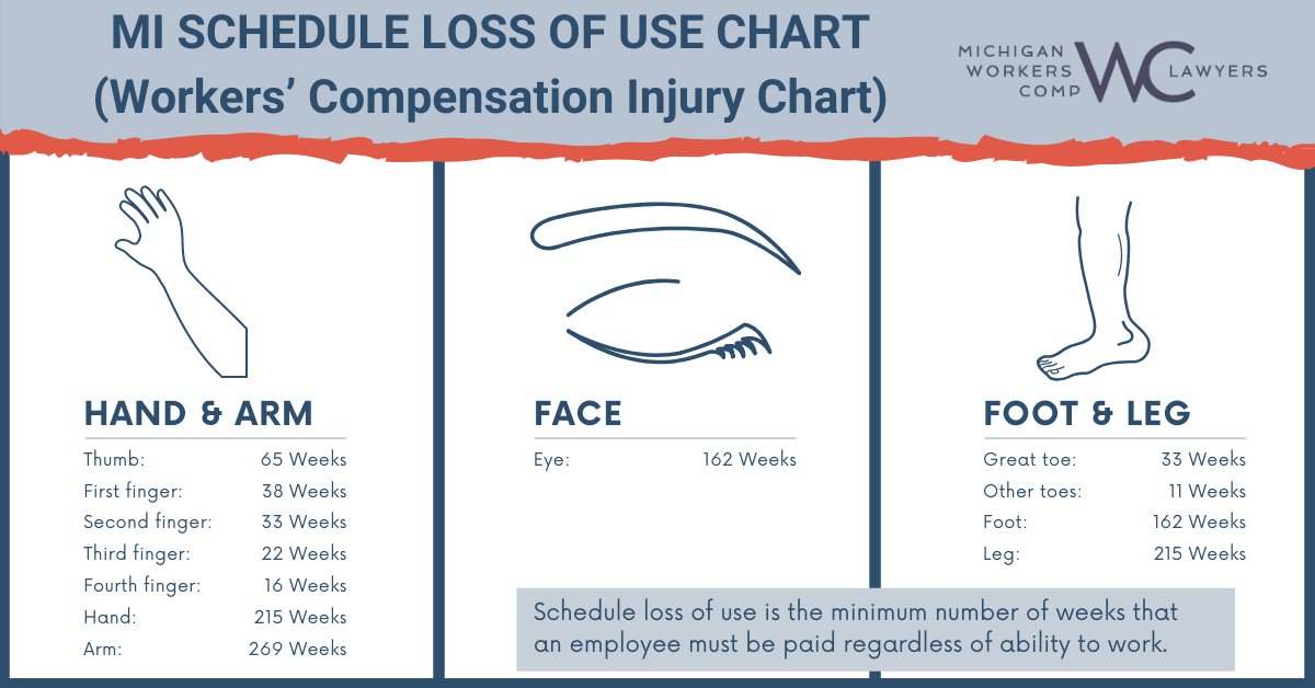 Schedule Loss of Use (Workers' Compensation Injury Chart) Explained