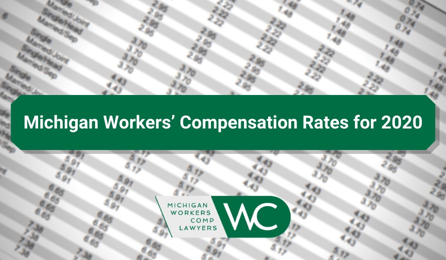 Michigan Workers' Compensation Rates 2020