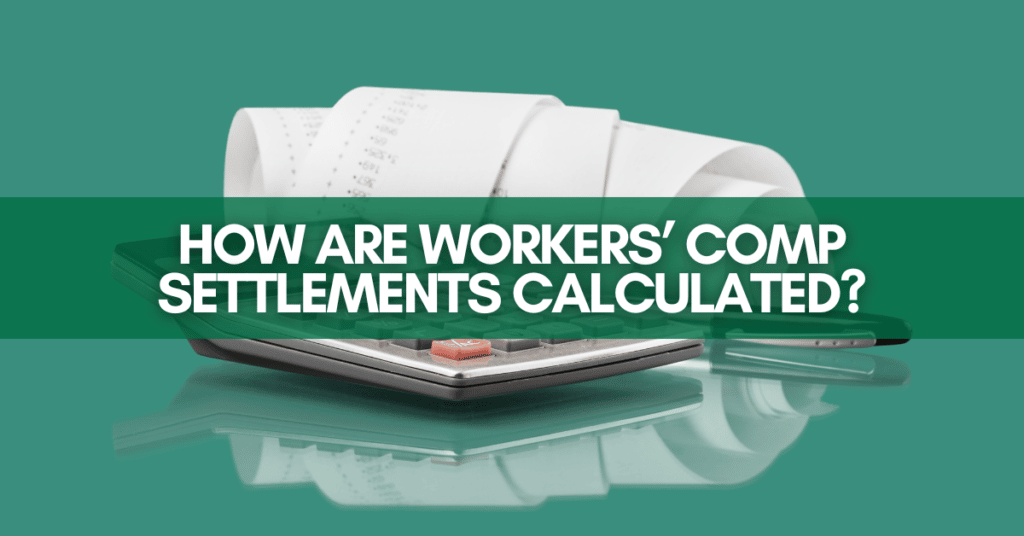 How are workers' comp settlements calculated?