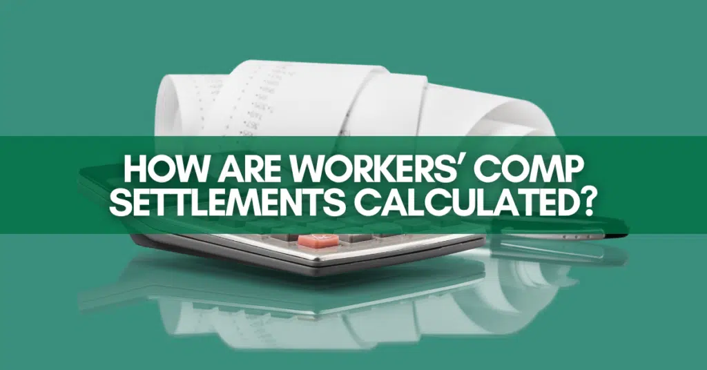 How are workers' comp settlements calculated?