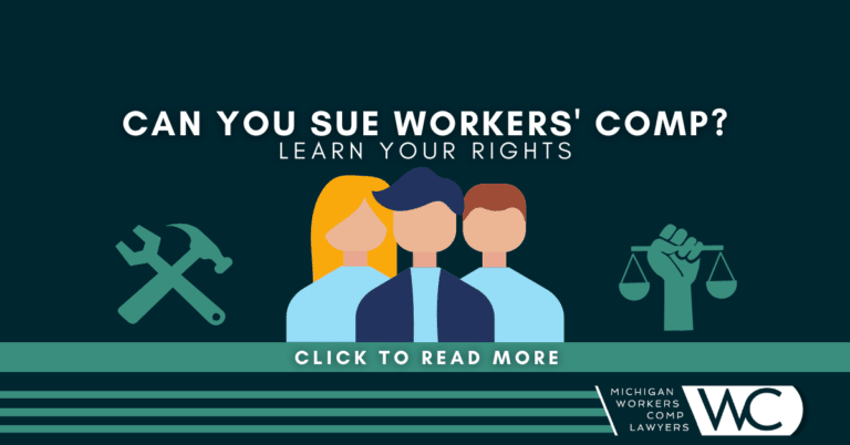 Can you sue workers comp?