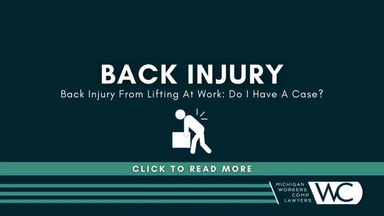 Back Injury From Lifting At Work: Do I Have A Case?
