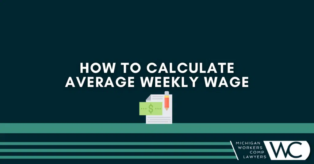 How to calculate average weekly wage