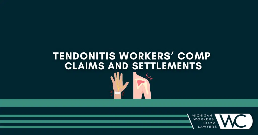 Tendonitis Workers' Comp Claims and Settlements 