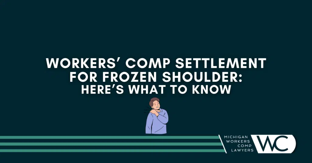 Workers' Comp Settlement For Frozen Shoulder: Here's What To Know