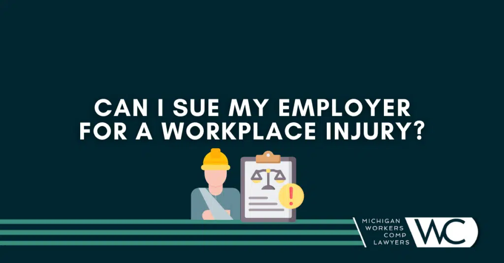 Can I sue my employer for a workplace injury? 
