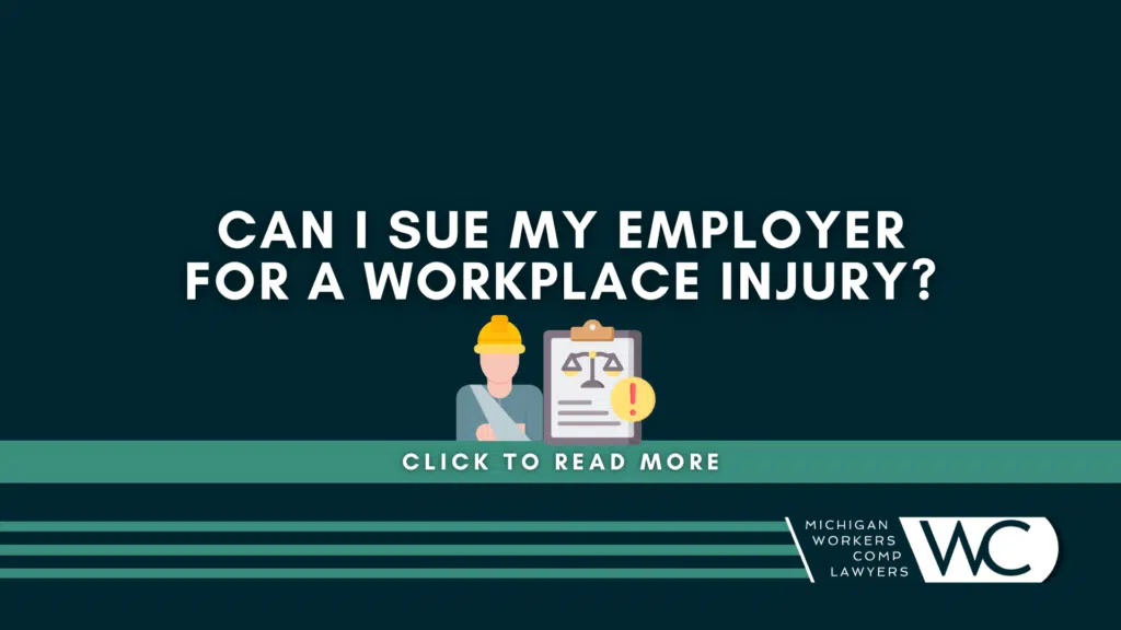 Can I sue my employer for a workplace injury?
