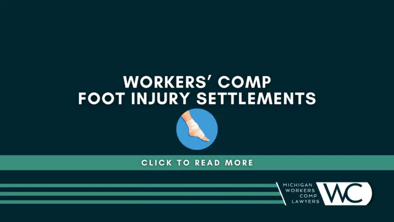 Woker's Comp Foot Injury Settlements: What you need to know