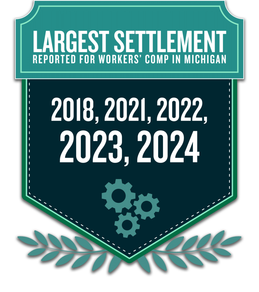 Largest settlements reported for Workers Comp in Michigan for 2018, 2021, 2022, 2023, and 2024