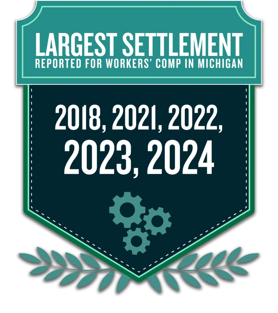 Largest settlements reported for Workers Comp in Michigan for 2018, 2021, 2022, 2023, and 2024