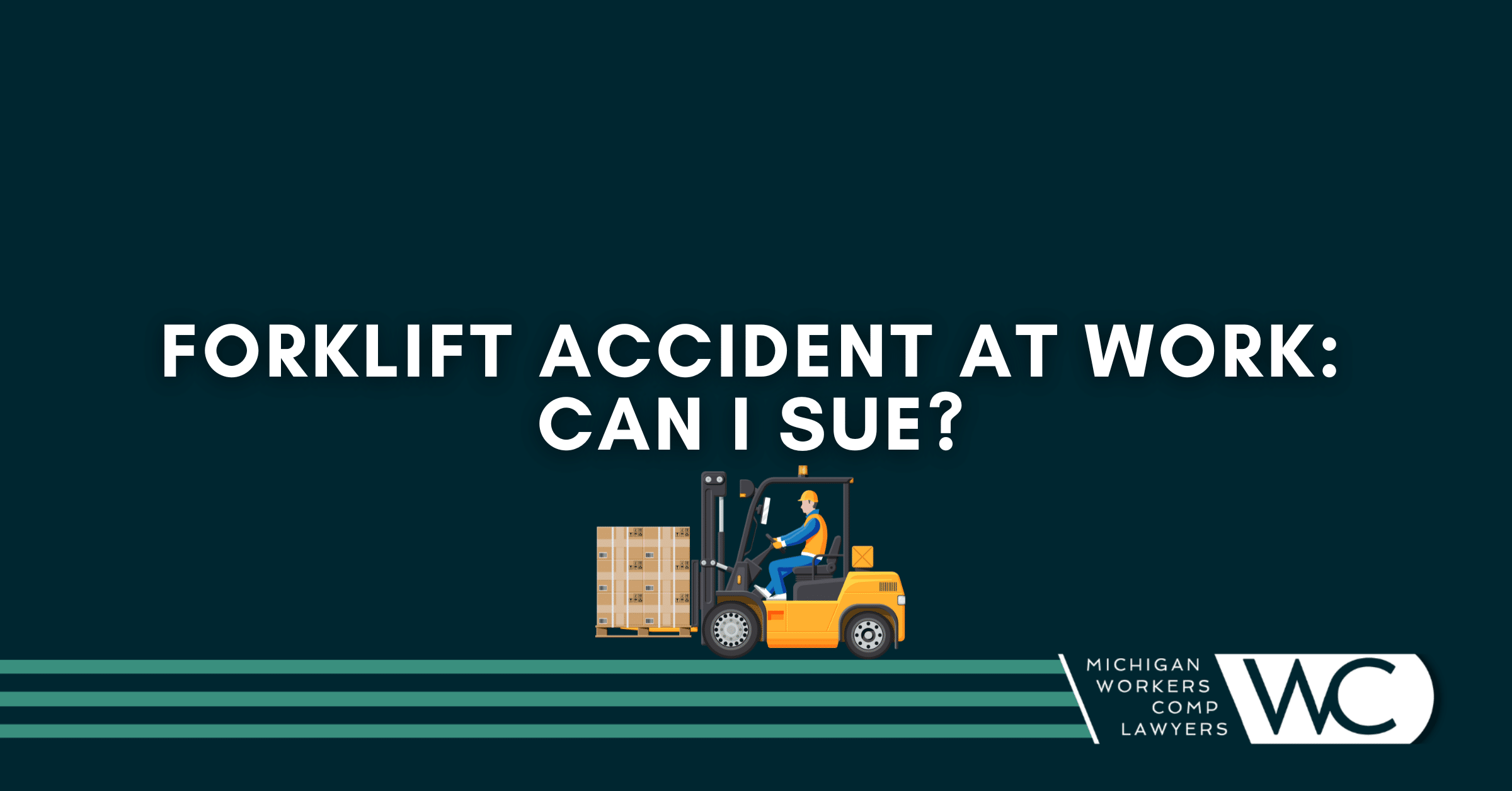 Forklift Accident At Work: Can I Sue?